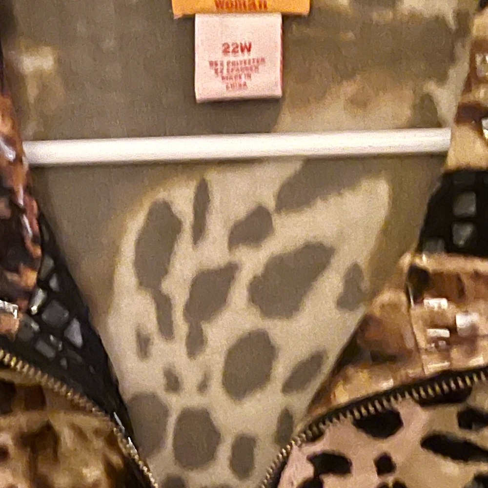 Ruby Rd. Animal Print Jacket with Sequins - Brown… - image 4